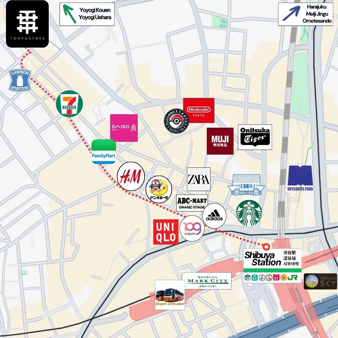 شقة New! Time Square Shibuya Modern Unit. Prime Location طوكيو اليابان